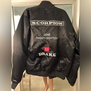 Drake Scorpion album satin bomber jacket